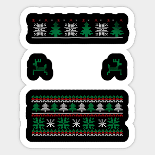 ugly sweater Sticker